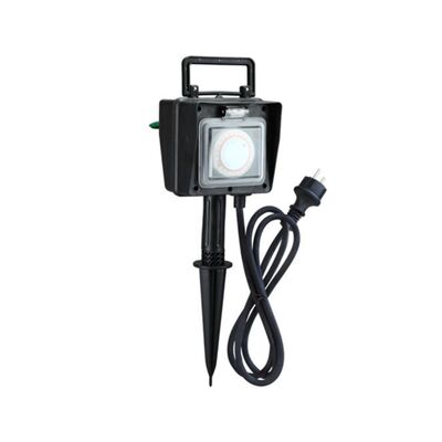 Słupek ogrodowy elektryczny z programatorem 2 gniazda IP44 1,5 m