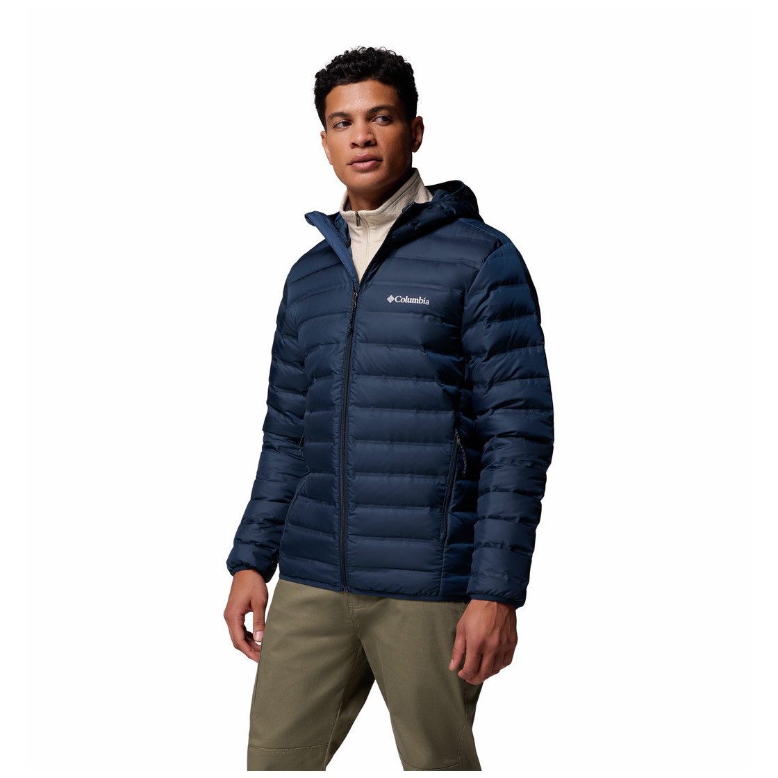 Kurtka zimowa męska Columbia Lake 22™ II Down Hooded Jacket Rozmiar: M / Kolor: ciemnoniebieski