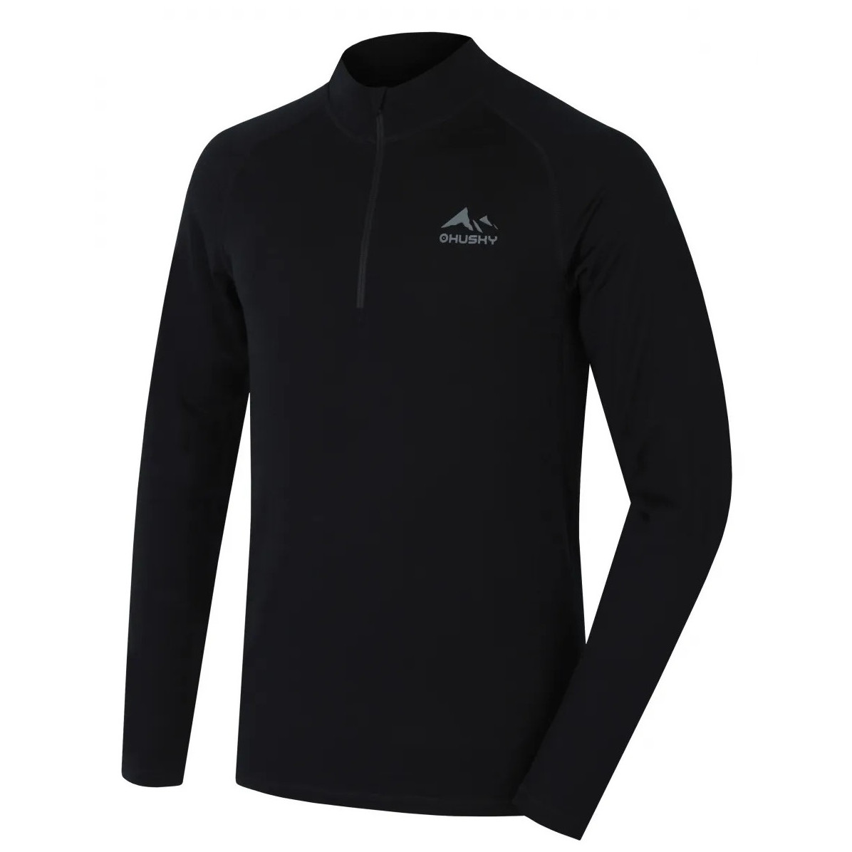 Męska koszulka Husky Merow Zip M Rozmiar: M / Kolor: czarny