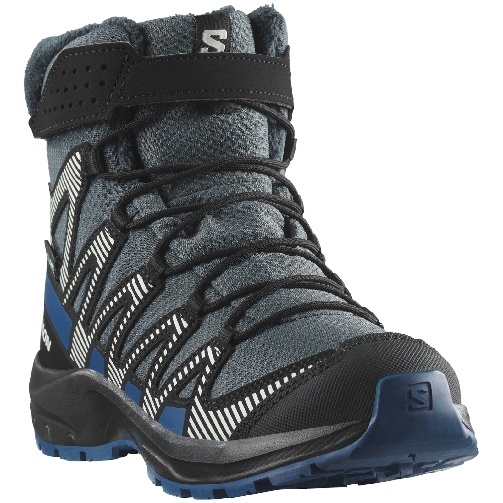 Dziecięce buty zimowe Salomon Xa Pro V8 Winter Waterproof Rozmiar butów (UE): 38 / Kolor: niebieski