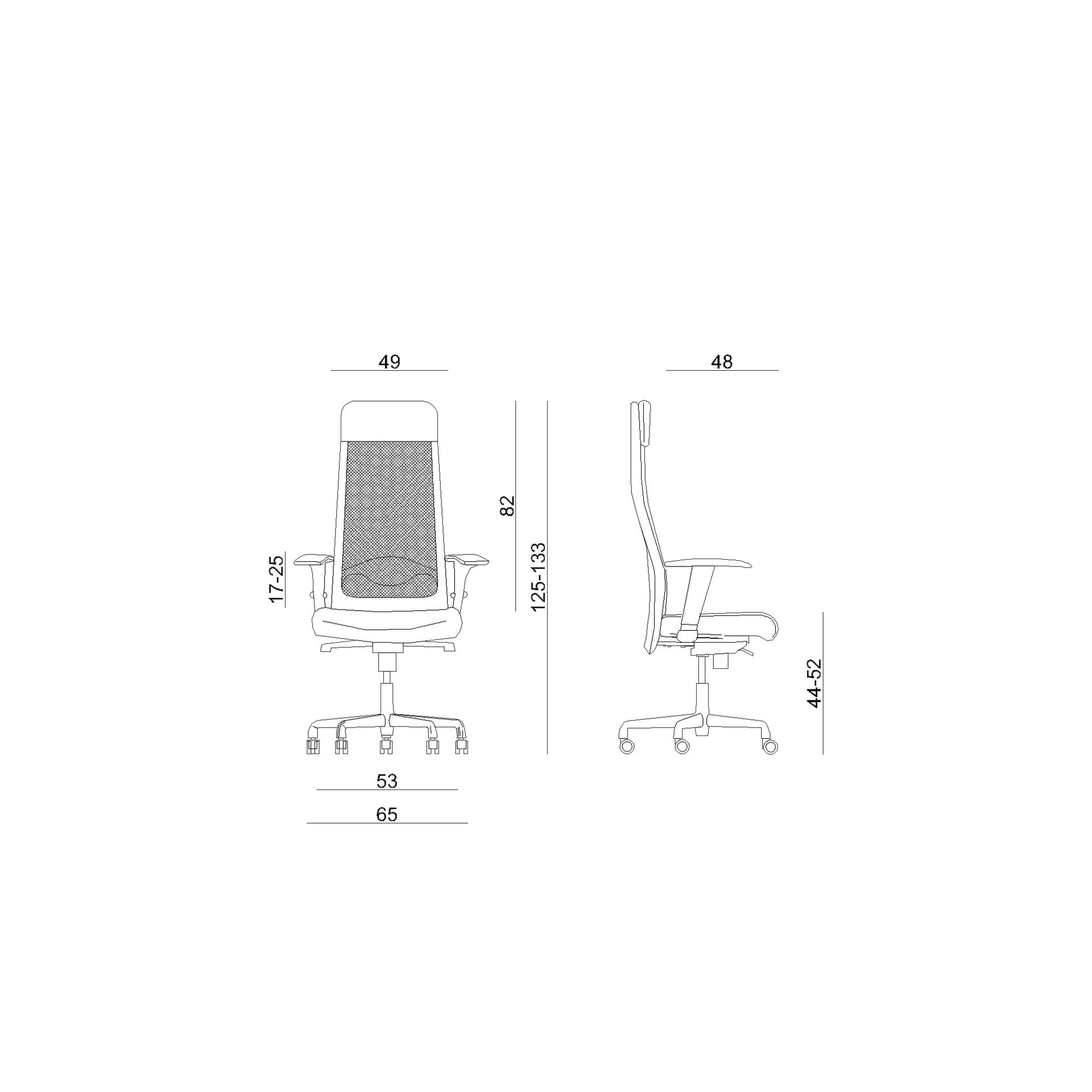 Unique Fotel Obrotowy Ergonomiczny Ares Mesh Siatka Czarna, Tkanina BL402 Deepred, Standard - Nylon