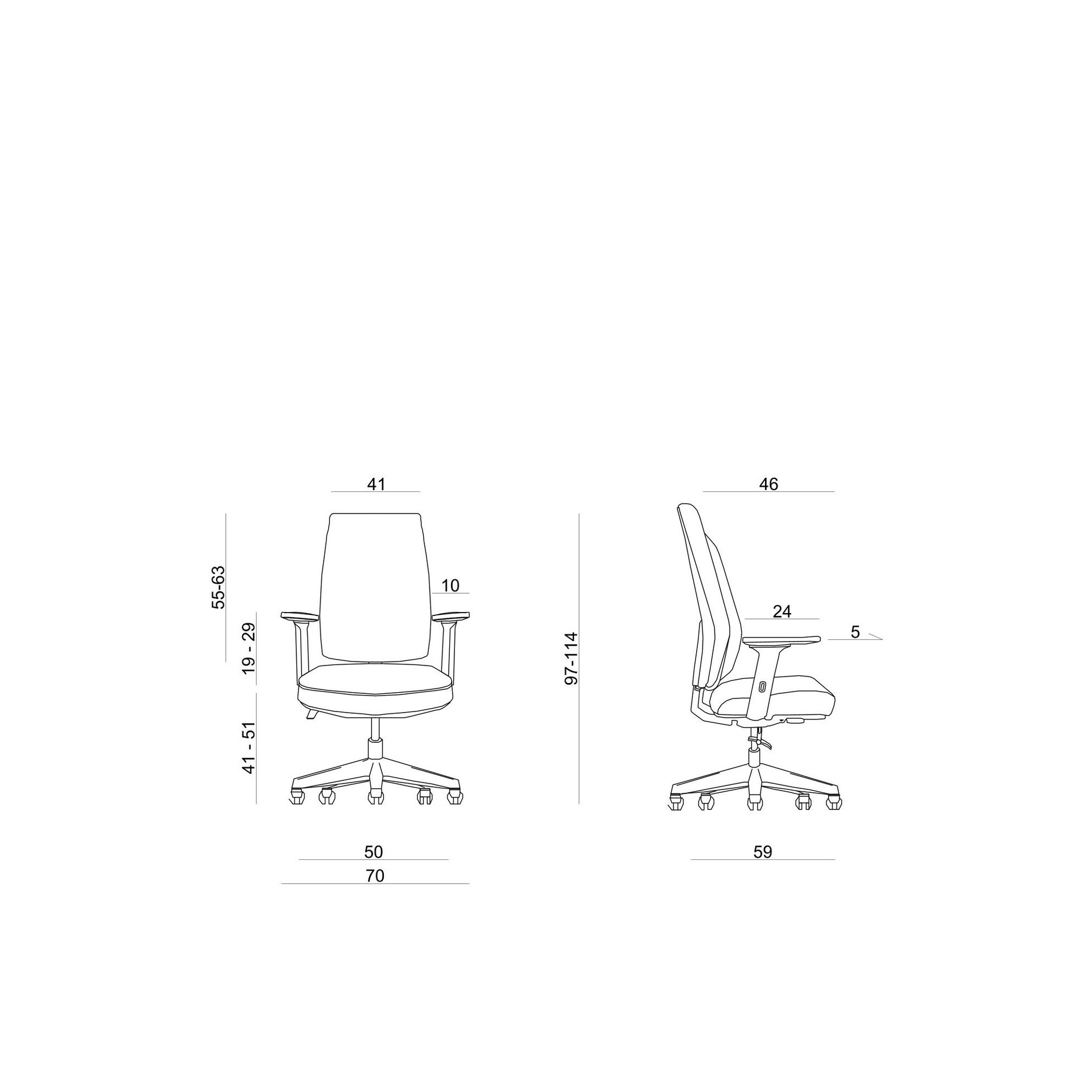 Unique Fotel Obrotowy Ergonomiczny Work Tkanina BL403 Burgundy