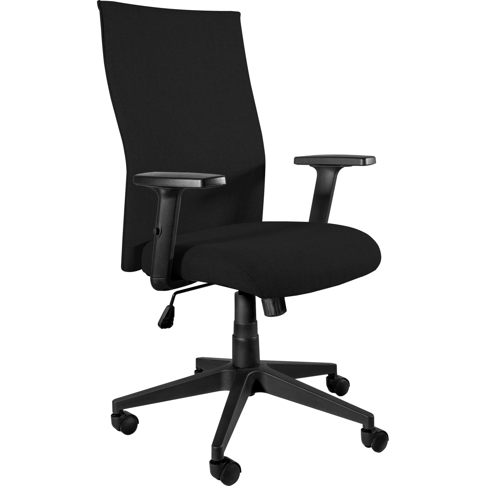 Unique Fotel Obrotowy Biurowy Black ON Black Plus Tkanina Membranowa PS7 Niebieski, Tkanina Membranowa PS7 Niebieski, Standard - Metal Chromowany