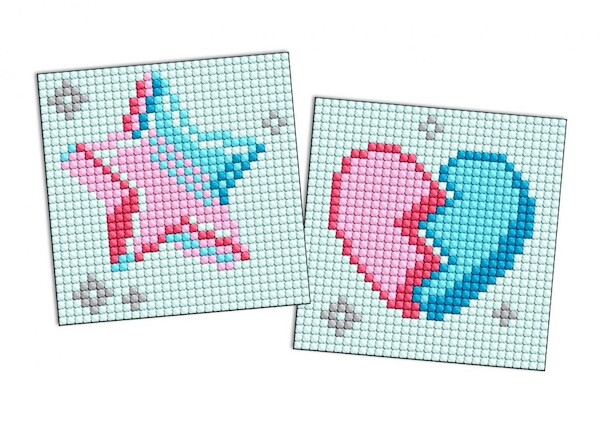 Diamentowa mozaika na magnes - LOL Gwiazda 9x9cm