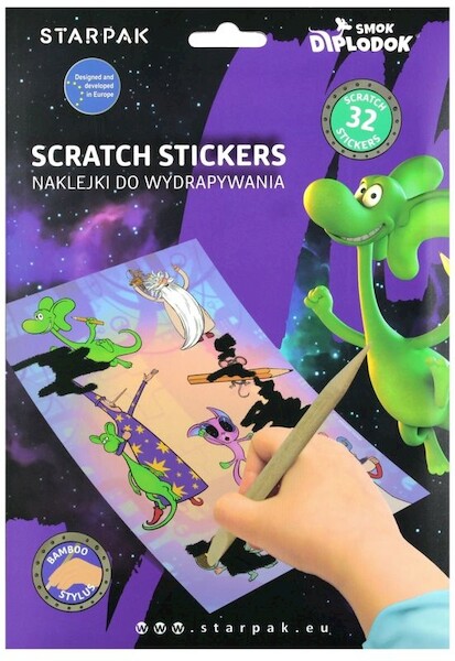 Naklejki do wydrapywania Diplodok