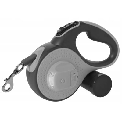 Smycz PUPILPLANET (5 - 30 kg) YL124180-81 z pojemnikiem na worki