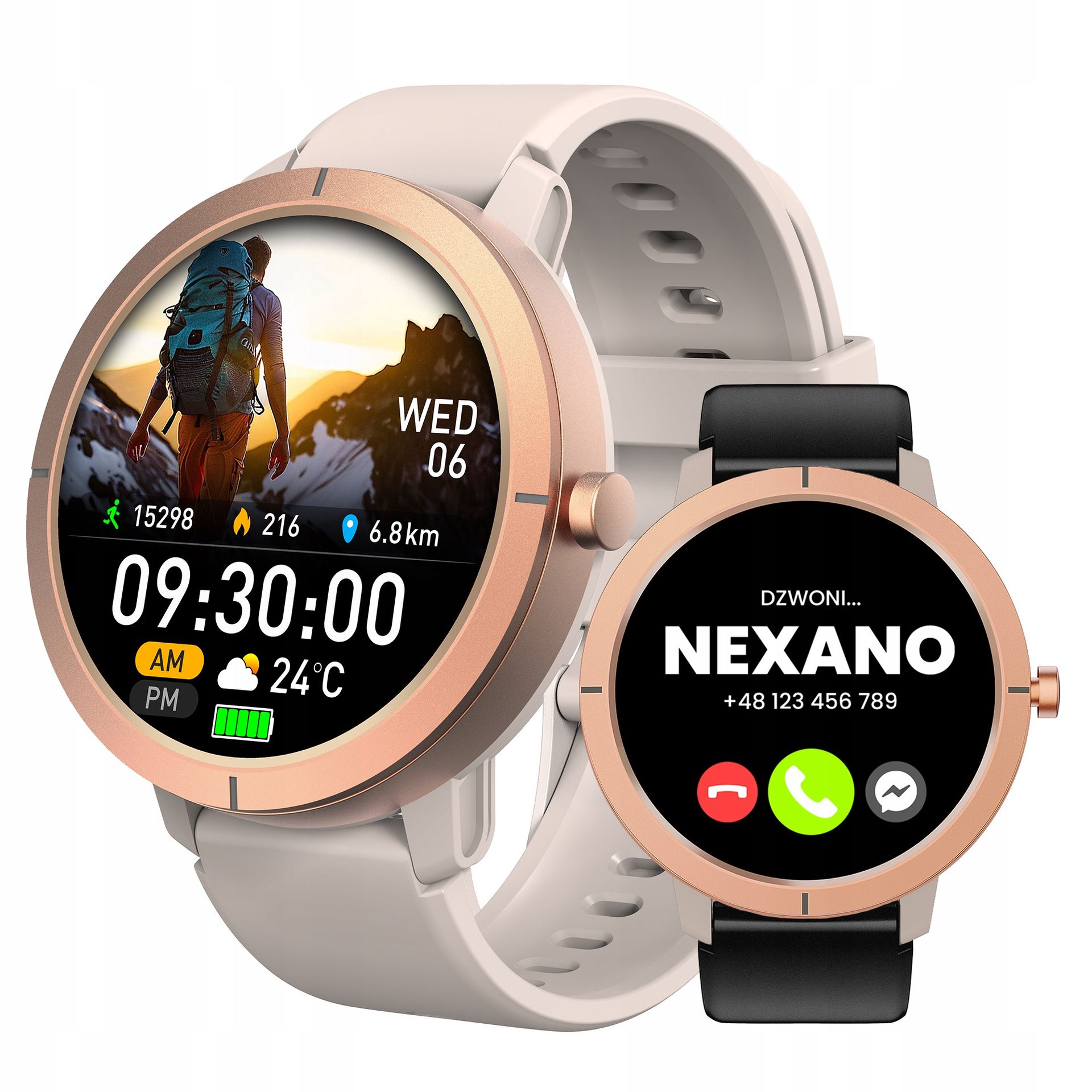 TEMU SMARTWATCH DAMSKI ZEGAREK GPS MENU PL AMOLED ROZMOWY SPORT