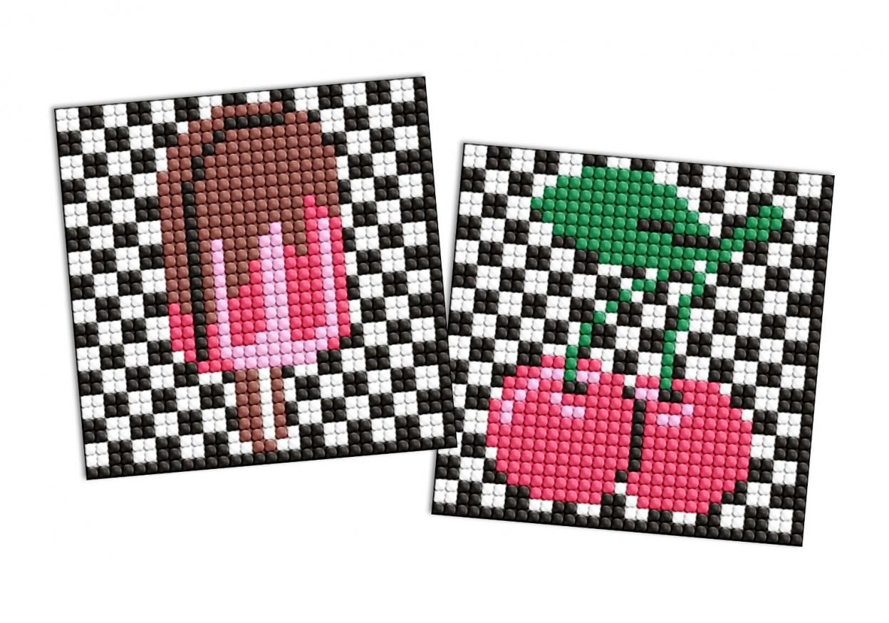 Diamentowa mozaika na magnes - Lol Surprise Lód - zabawka