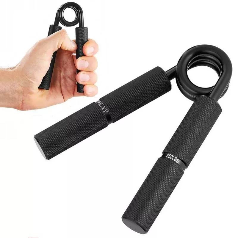 Metalowy ściskacz do rąk 113 kg 4FIZJO – czarny