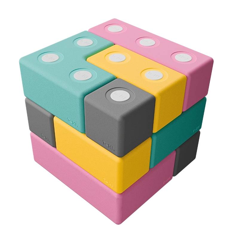 Klocki magnetyczne TUKI - Zestaw BUILDER, 12 sztuk