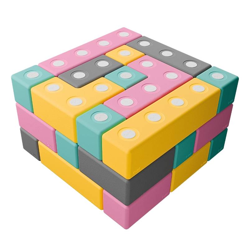 Klocki magnetyczne TUKI - Zestaw BUILDER, 43 sztuk