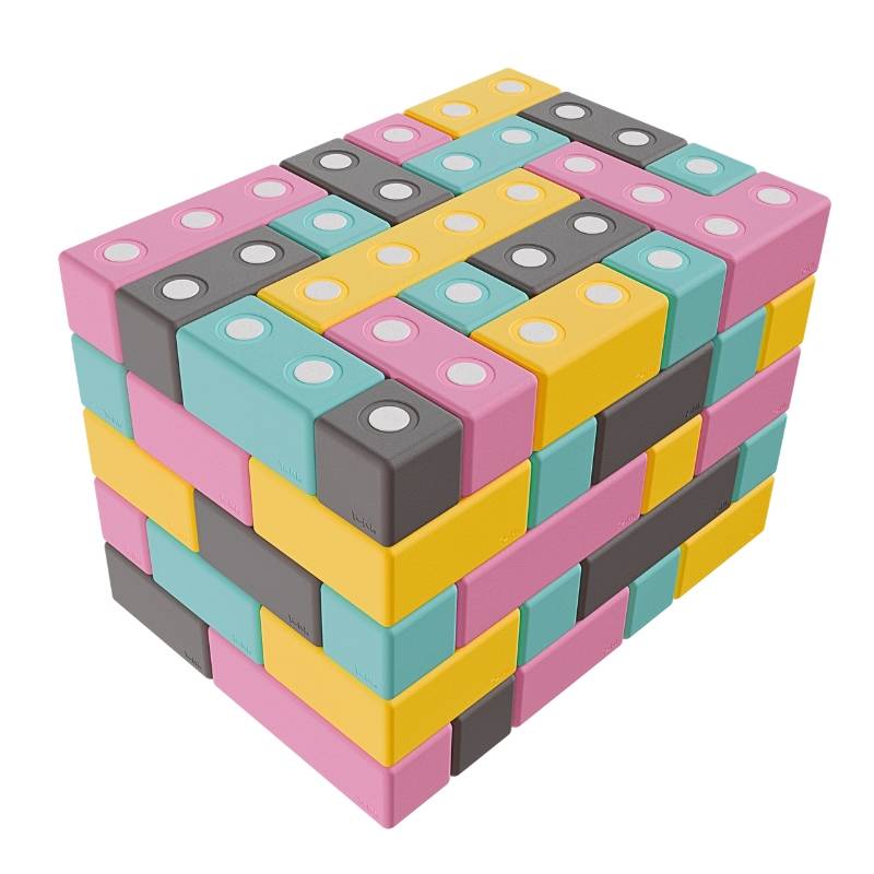 Klocki magnetyczne TUKI - Zestaw BUILDER, 94 sztuk