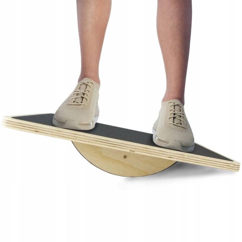 Drewniana platforma do balansowania 4FIZJO – kwadratowa