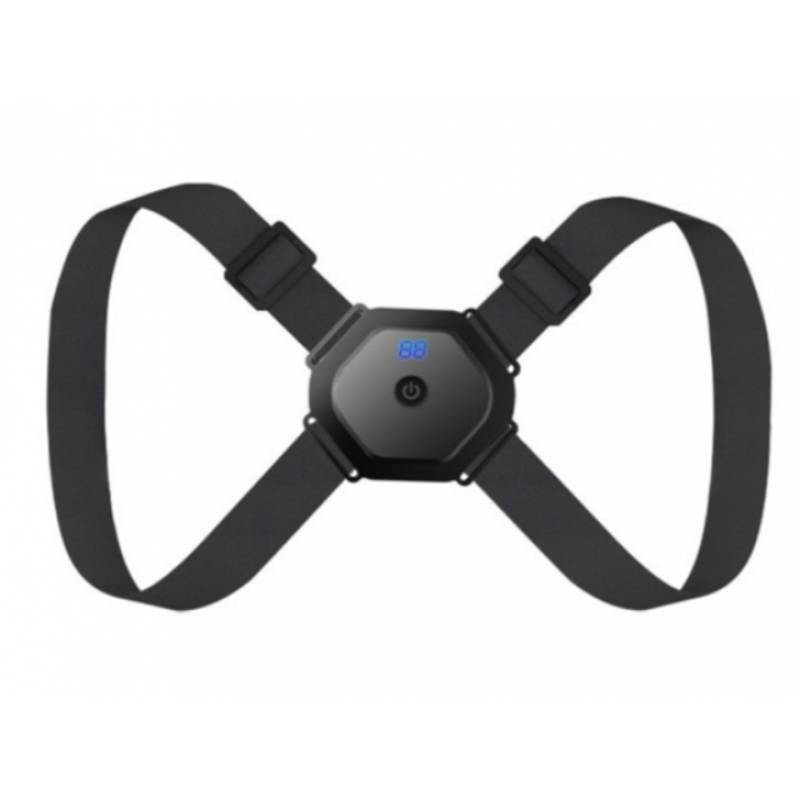 Korektor prostych pleców i wad postawy, czarny