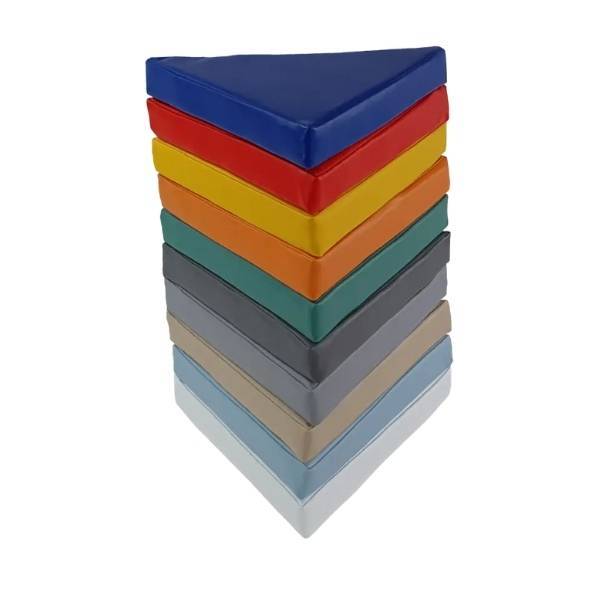 Zestaw poduszek trójkątnych - 30x5 cm - różne kolory - 10 szt.