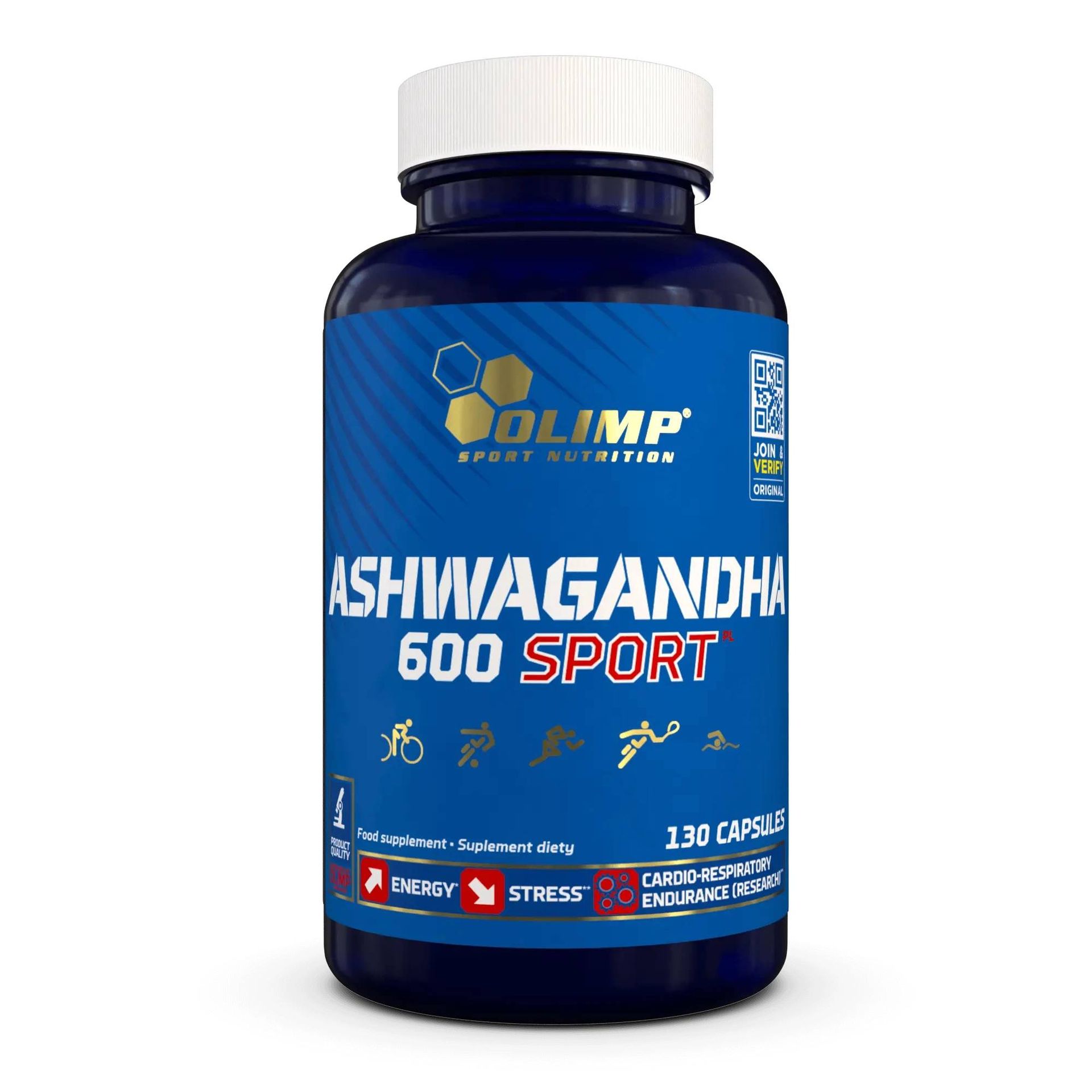 Olimp Ashwagandha 600 Sport, 130 kaps.
