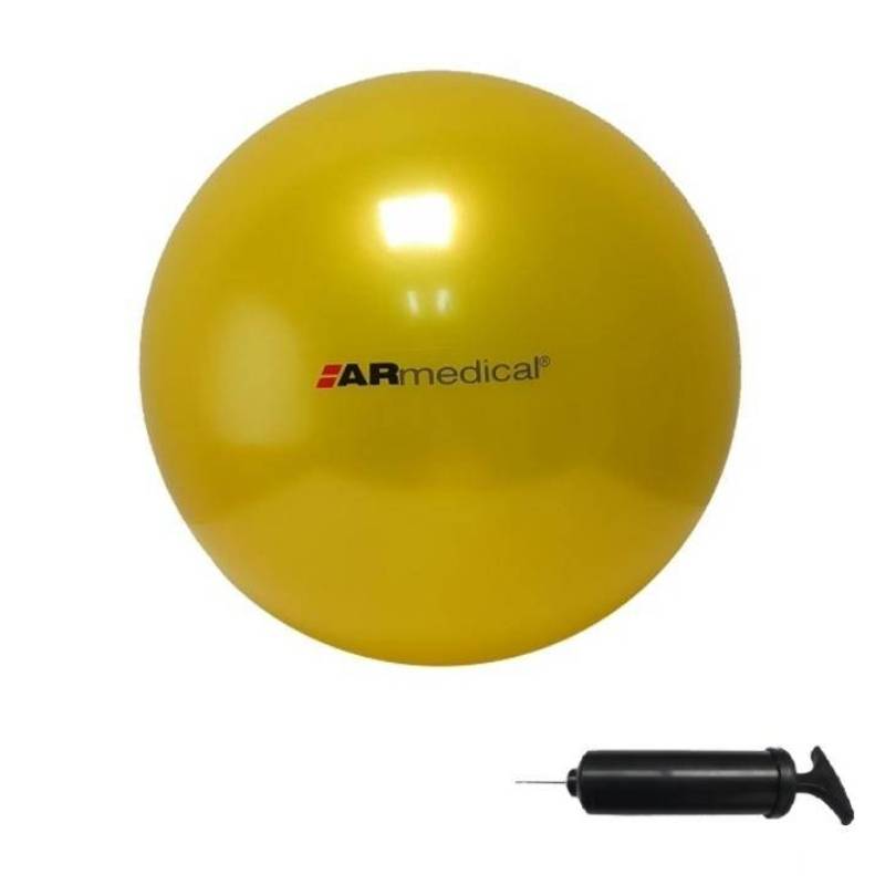 Piłka rehabilitacyjna gładka MIDI REH - żółta 30 cm