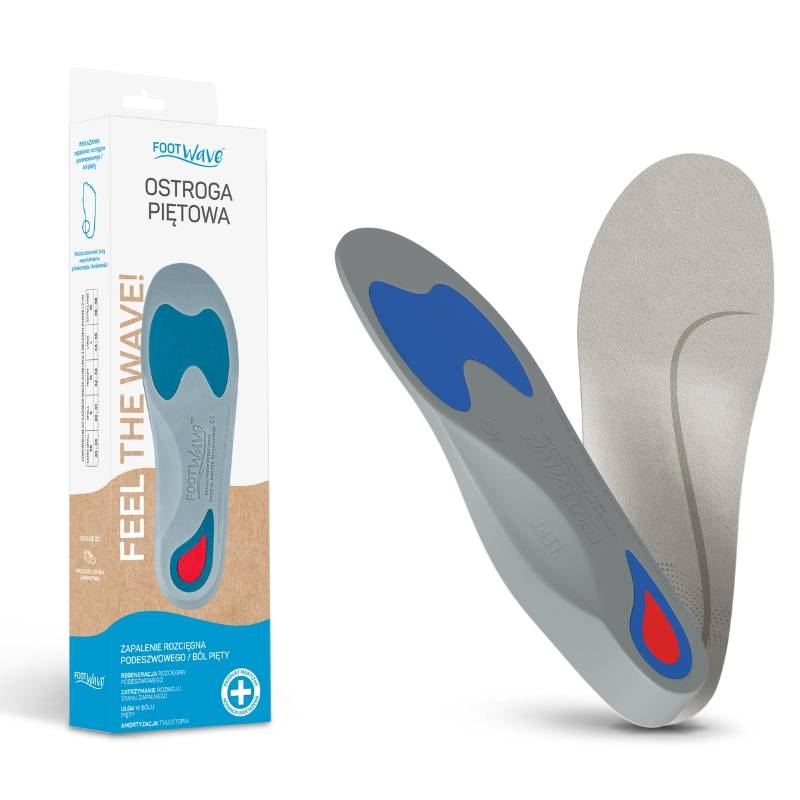 Wkładki ortopedyczne na ostrogę piętową FootWave Ostroga piętowa, różne rozmiary