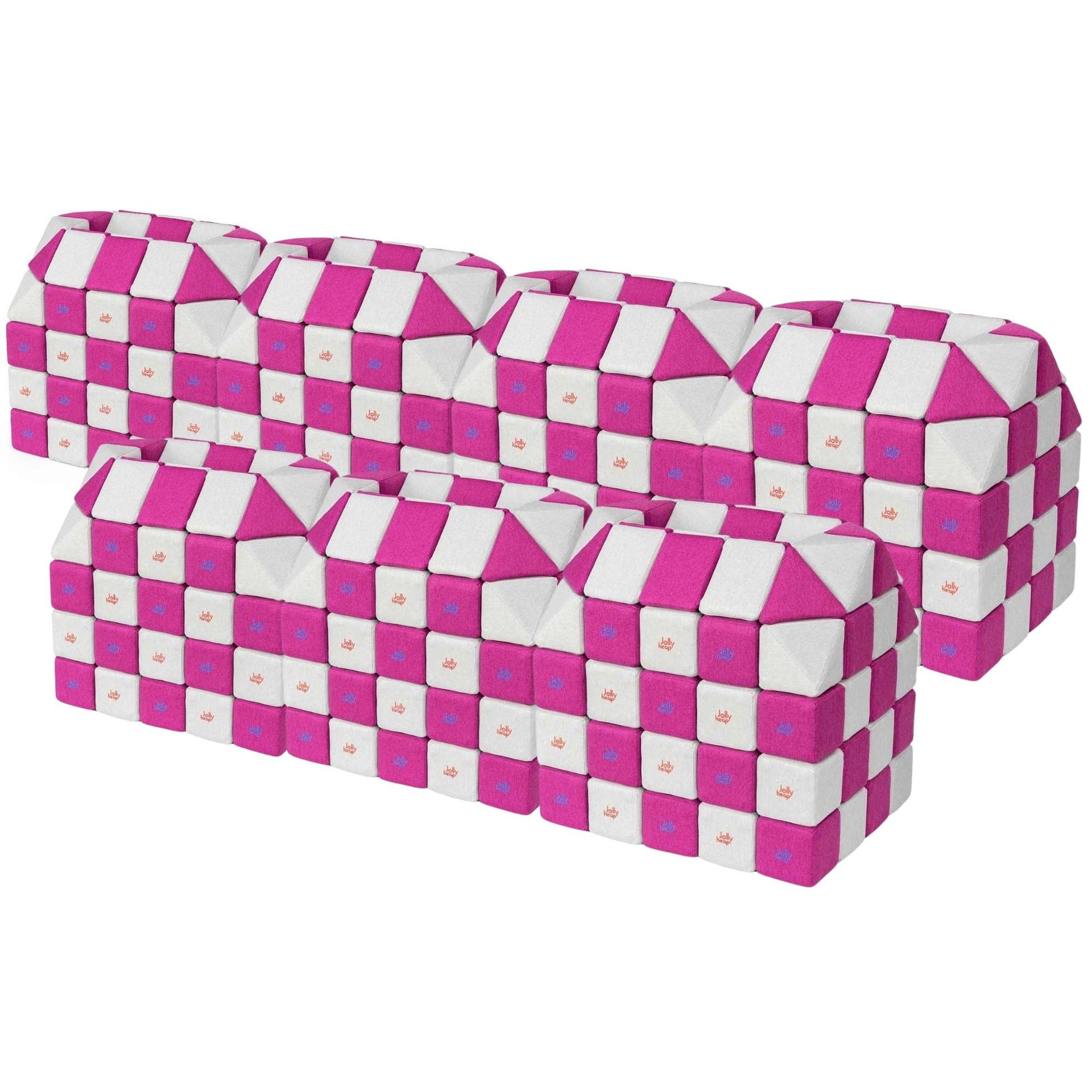 Klocki magnetyczne JOLLYHEAP - Zestaw CRAZY, 700 sztuk