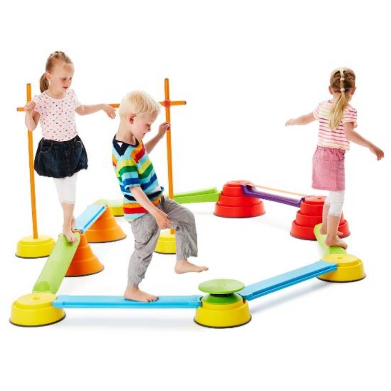 Tor równoważny do balansowania dla dzieci GONGE, zaawansowany, 20 elementów