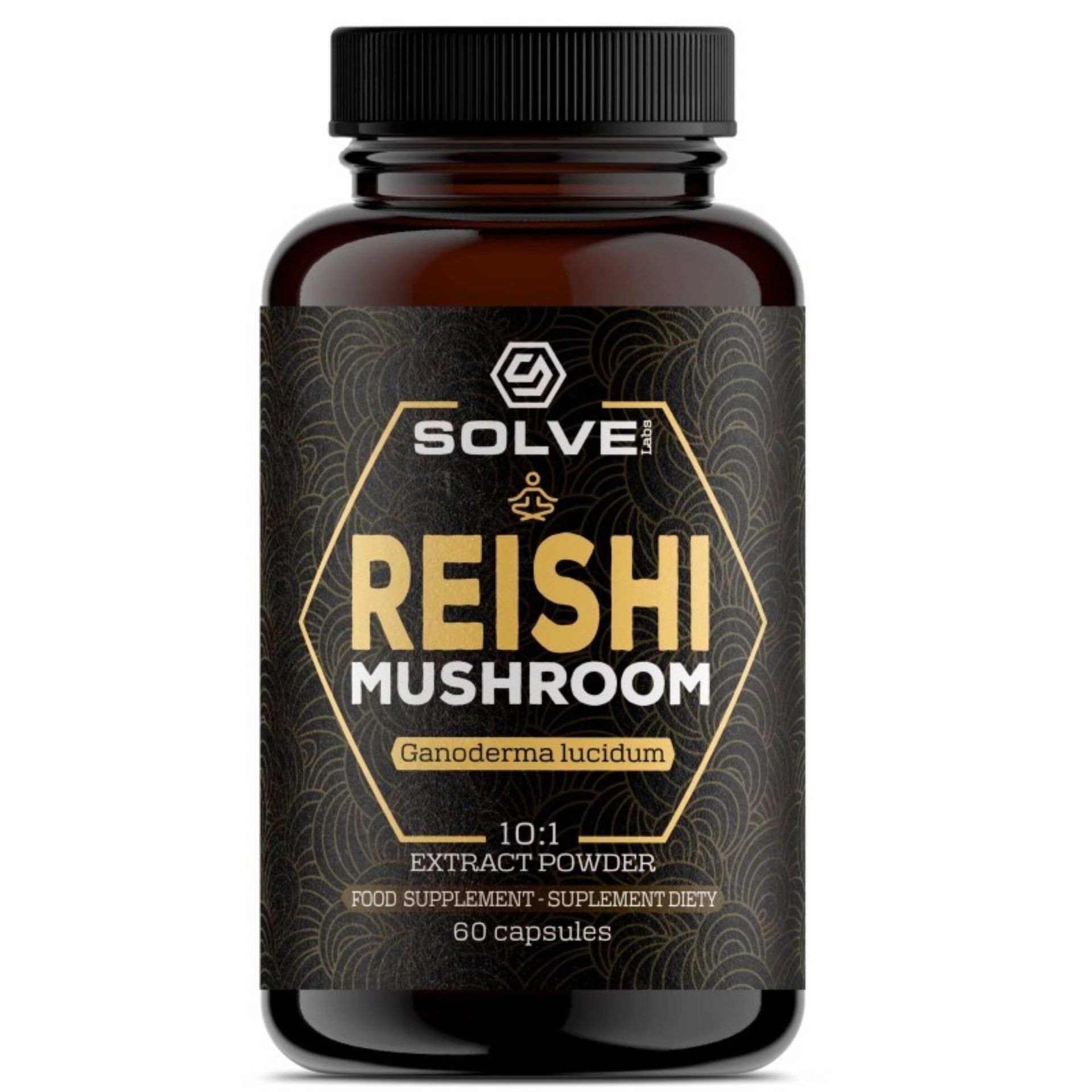 Reishi (Ganoderma lucidum) 10:1 Ekstrakt Solve Labs - 60 kaps.