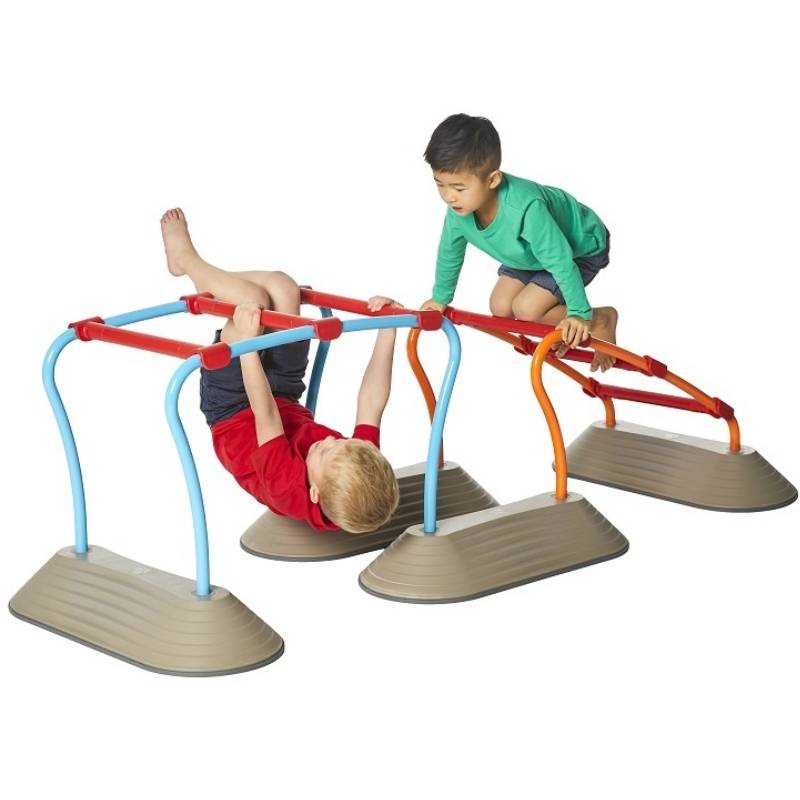 Tor równoważny do balansowania dla dzieci GONGE MINI PARKOUR, 14 elementów