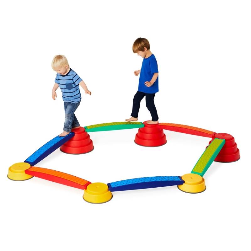 Tor równoważny do balansowania dla dzieci GONGE BUILD N BALANCE, 12 elementów