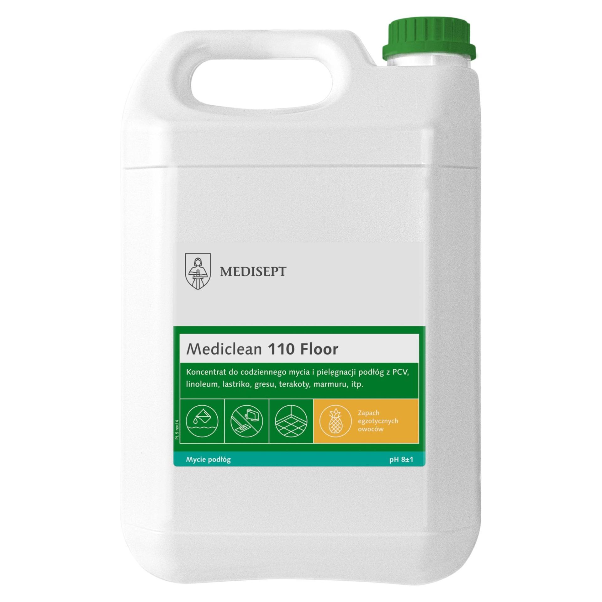 Mediclean 110 Floor Medisept Egzotyczne owoce, koncentrat do mycia i pielęgnacji podłóg - kanister 5 L