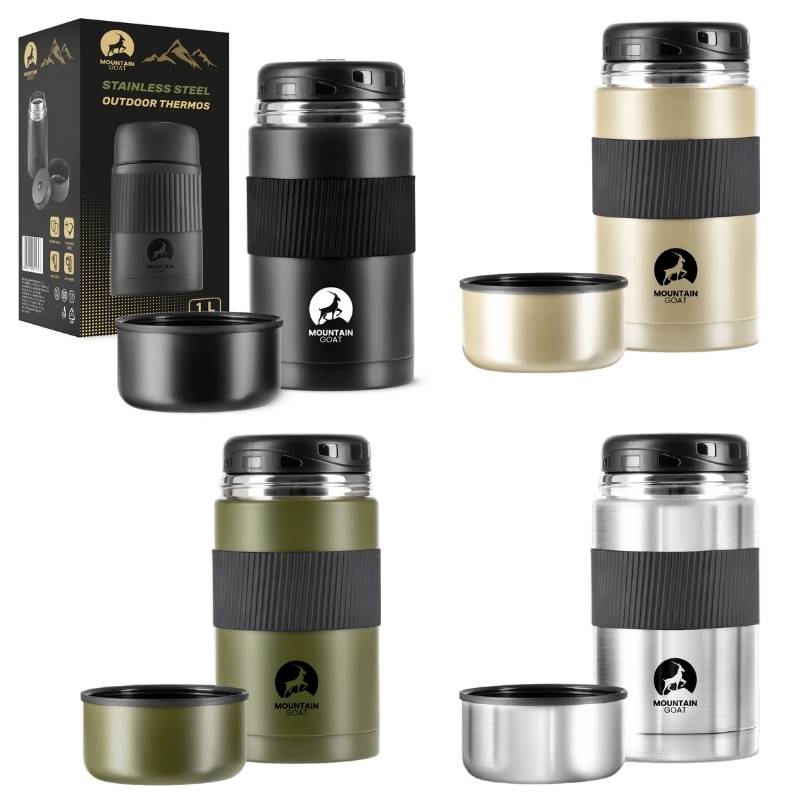 Termos obiadowy ze stali nierdzewnej 4FIZJO 1l, różne kolory