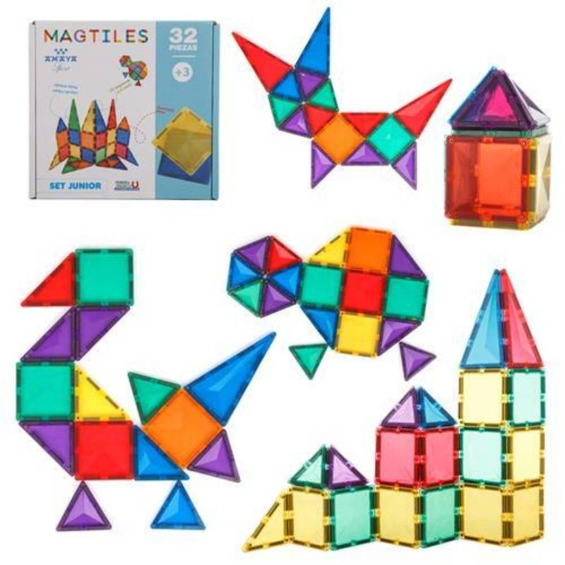 Magnetyczne klocki konstrukcyjne Magtiles AMAYA, 32 szt.