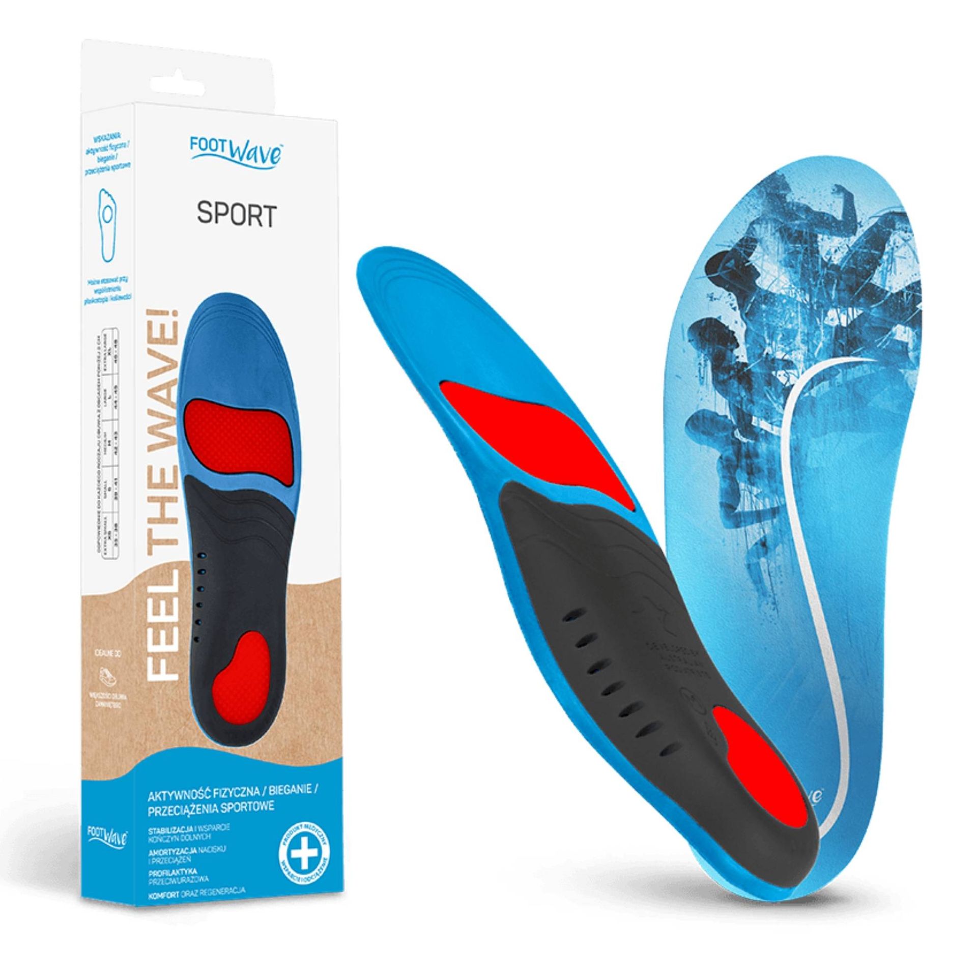 Wkładki ortopedyczne FootWave Sport, różne rozmiary