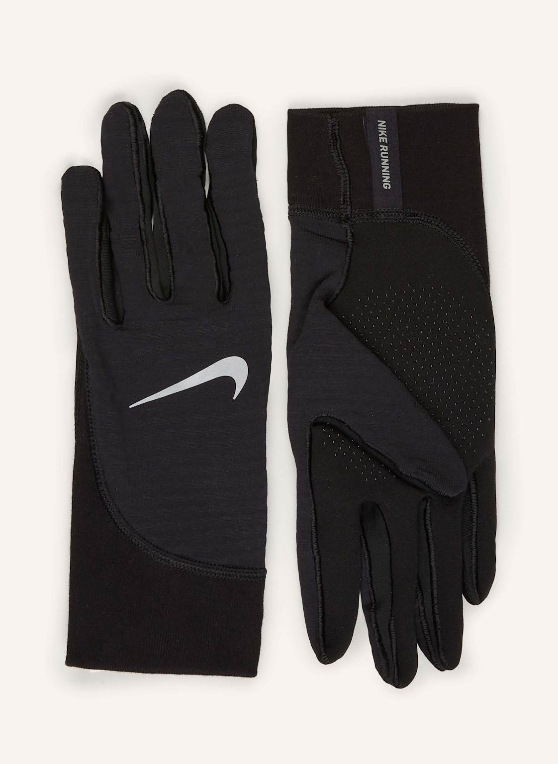 Nike Rękawiczki Sportowe Therma-Fit Umożliwiające Obsługę Ekranów Dotykowych schwarz