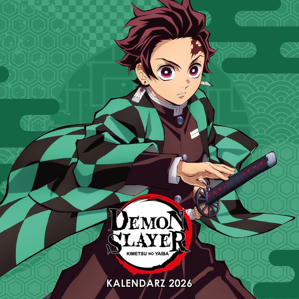 Kalendarz 2026 Demon Slayer ścienny - kalendarz