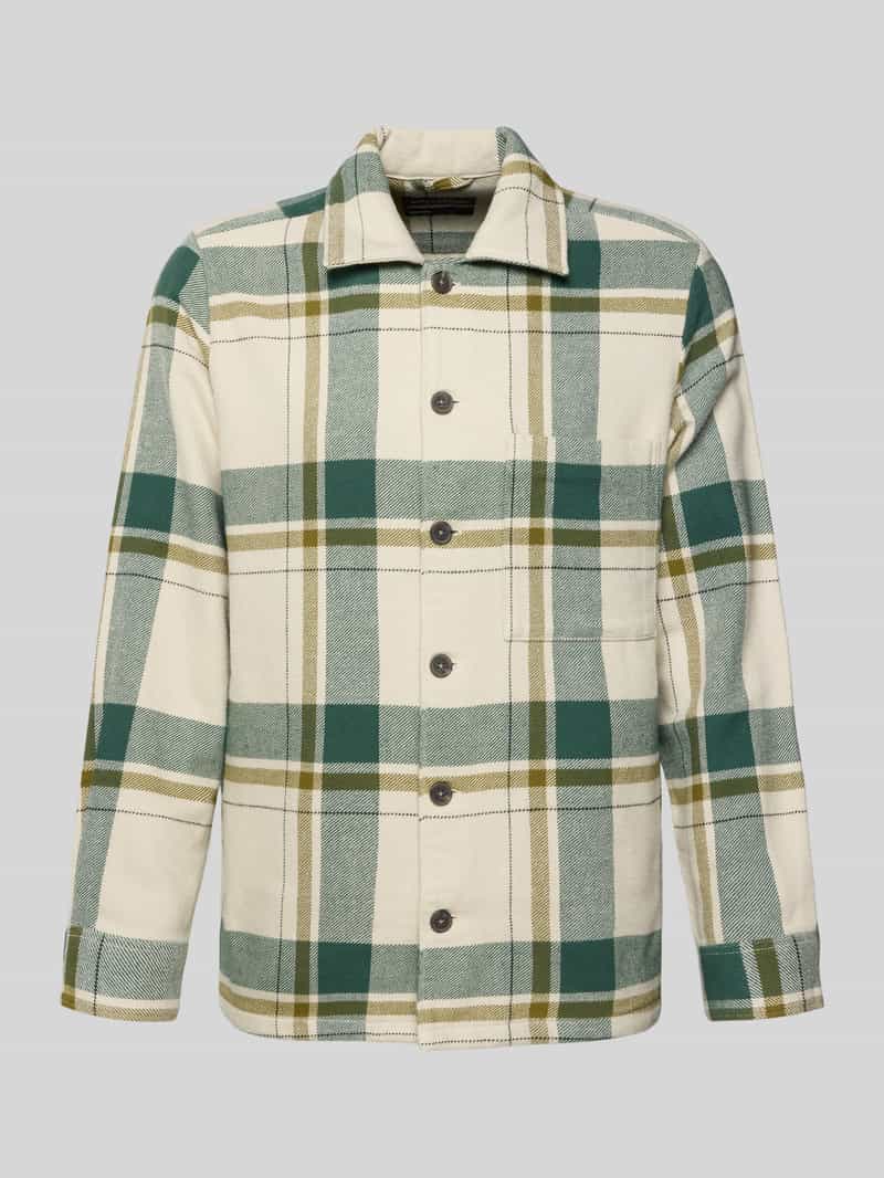 Kurtka koszulowa o luźnym kroju z czystej bawełny