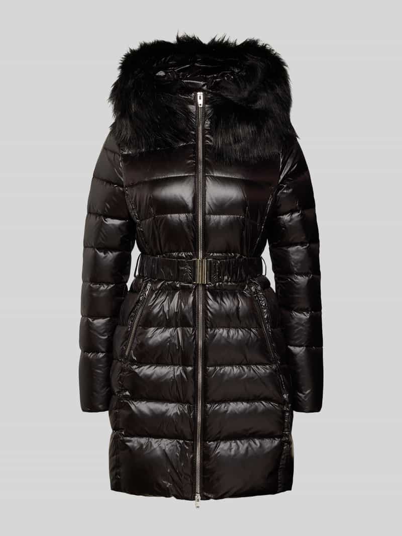 Kurtka puchowa z paskiem model ‘Amy RX’