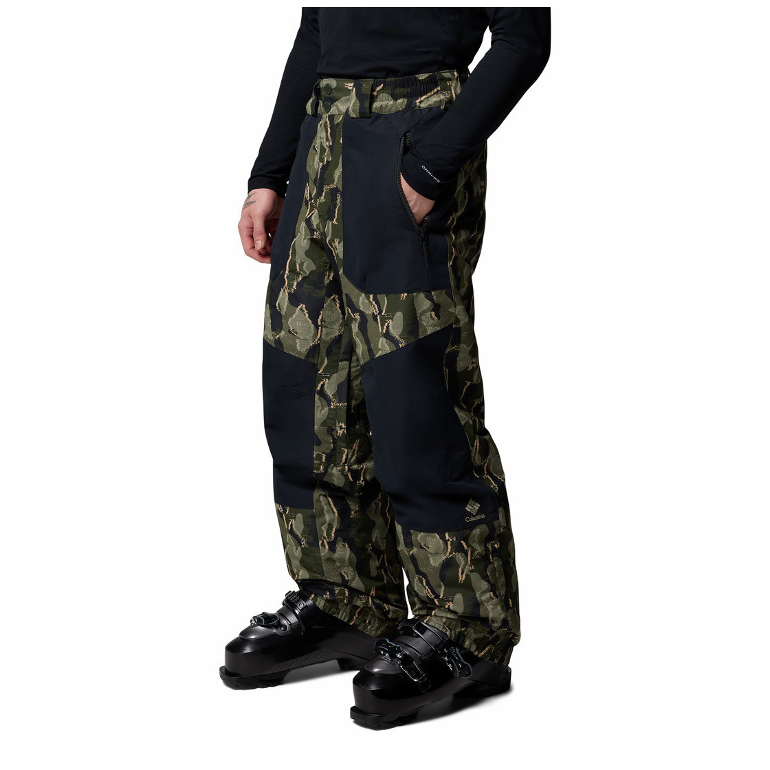 Męskie spodnie narciarskie Columbia Coreshot™ Printed Pant Rozmiar: L / Kolor: zielony/czarny