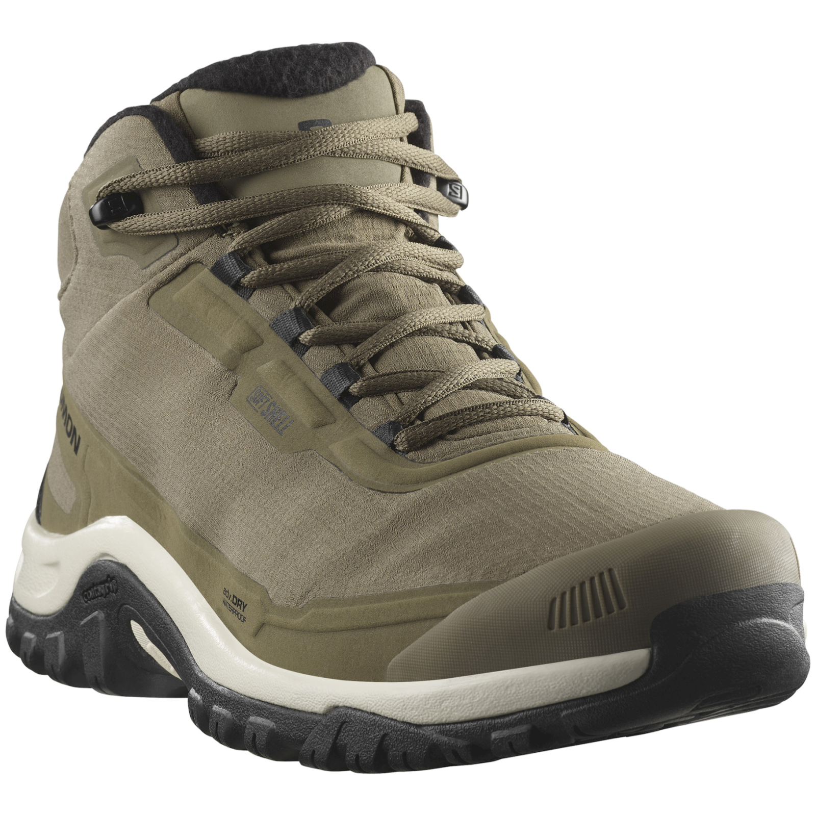 Męskie buty zimowe Salomon Shelter Waterproof Rozmiar butów (UE): 46 / Kolor: khaki
