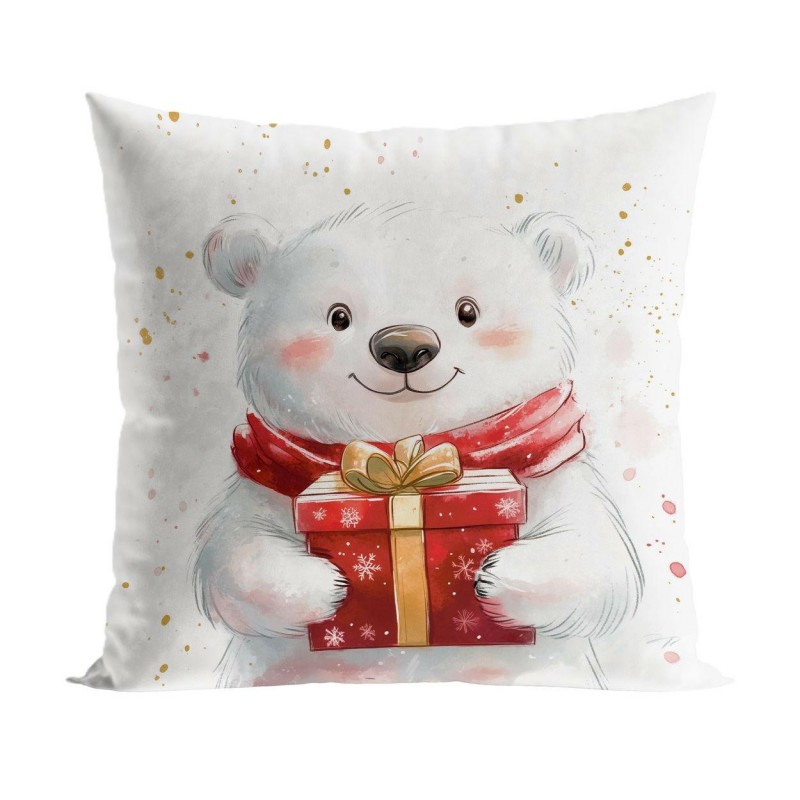 Poszewka MISIEK BAJKOWE ŚWIĘTA 40x40 cm