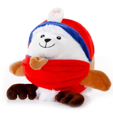 Pluszowa Chinchilla Świąteczna W Czapce 20 Cm Przytulanka Outlet