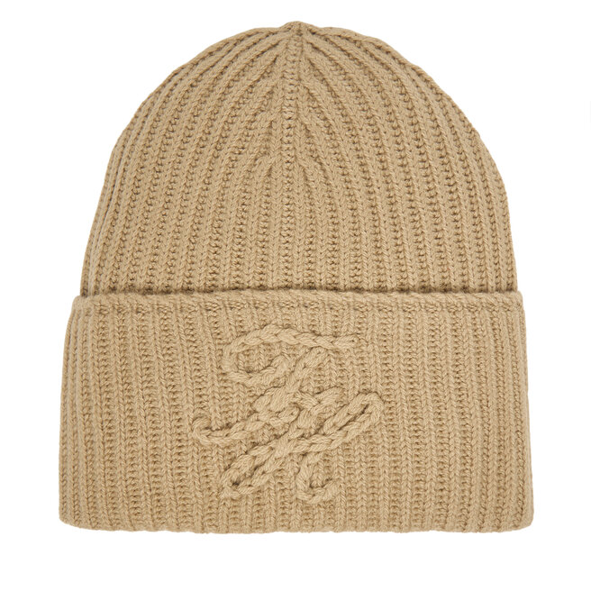 Czapka Tommy Hilfiger Th Elevated Script AW0AW17777 Beżowy