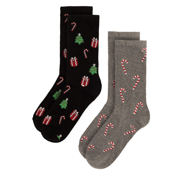 Skarpety długie Lasocki 2MB-001-AW23 (2-pack) Szary