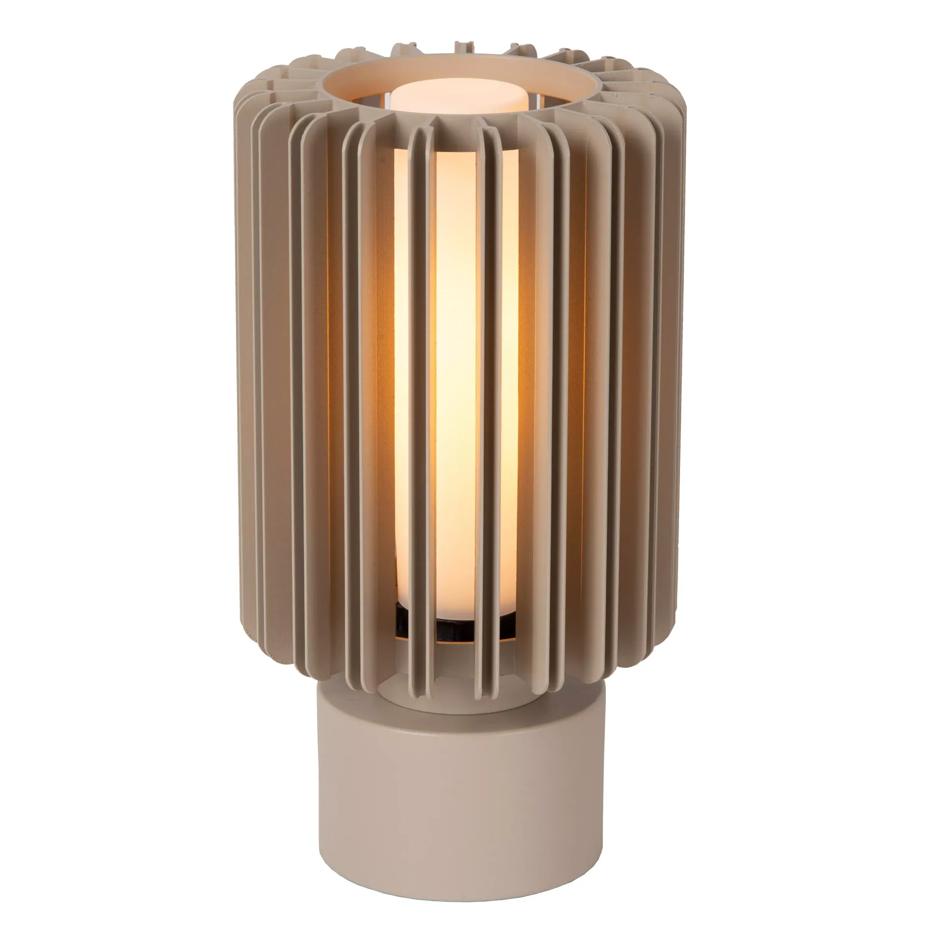 Lucide LAMBRES 45510/01/41 lampa stolikowa taupe 1xE27 z pręcikami