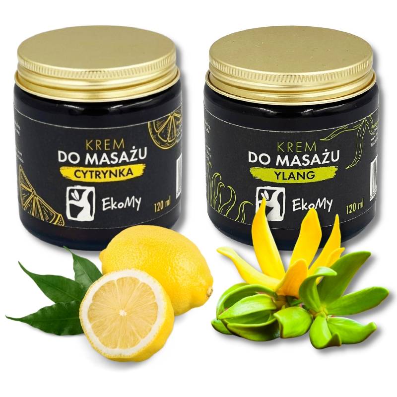 Zestaw 2 kremów do masażu EkoMy - Cytrynka + Ylang