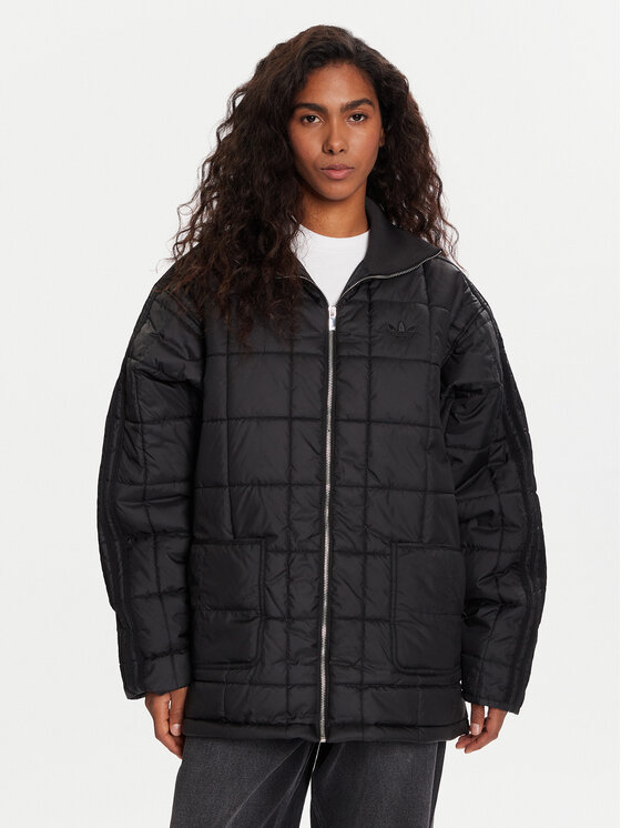 adidas Kurtka przejściowa Essentials JX8825 Czarny Oversize