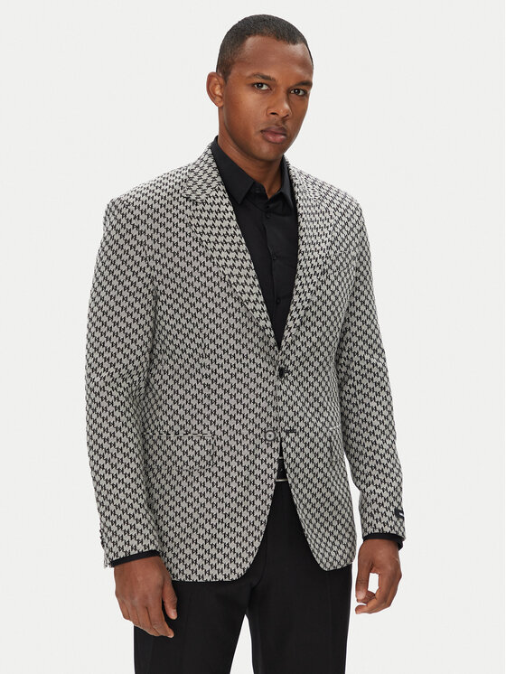 KARL LAGERFELD Marynarka 155106 553115 Szary Regular Fit