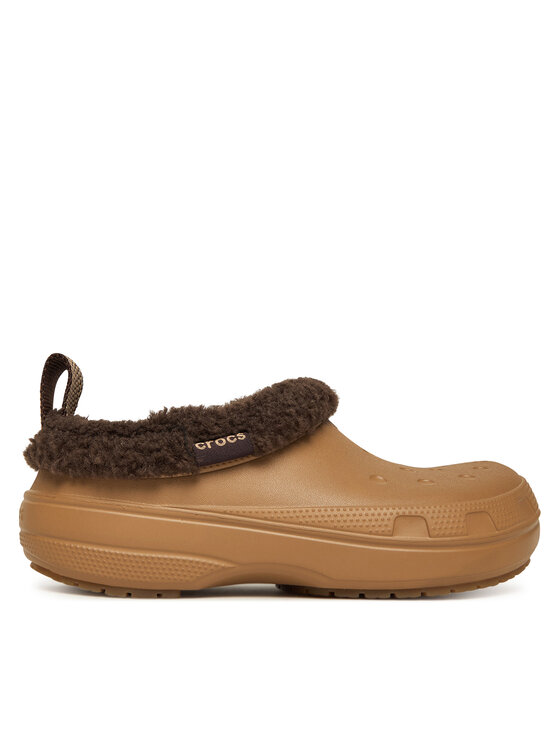 Crocs Klapki Classic Lined Shorty 211380 Brązowy