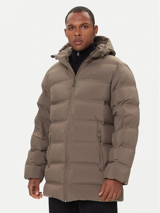 Calvin Klein Kurtka puchowa LV04LD516G Beżowy Regular Fit