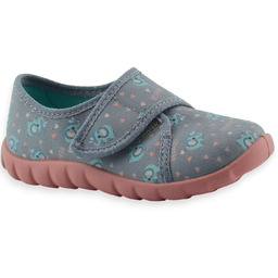 Dziewczęce wygodne kapcie na rzep do przedszkola Befado 457P007 Flexi