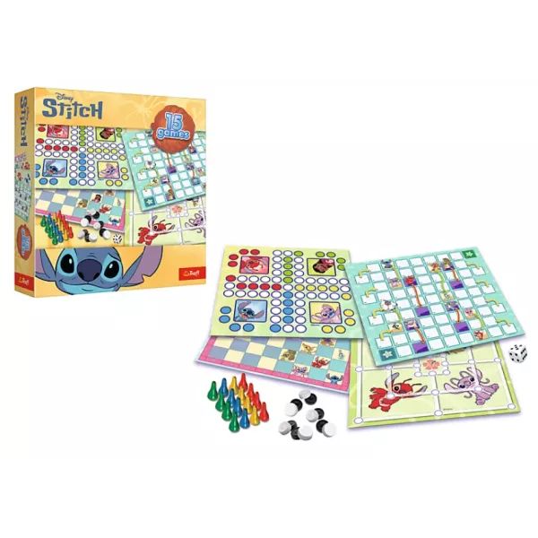 Trefl: Stitch 15 w 1 gra planszowa