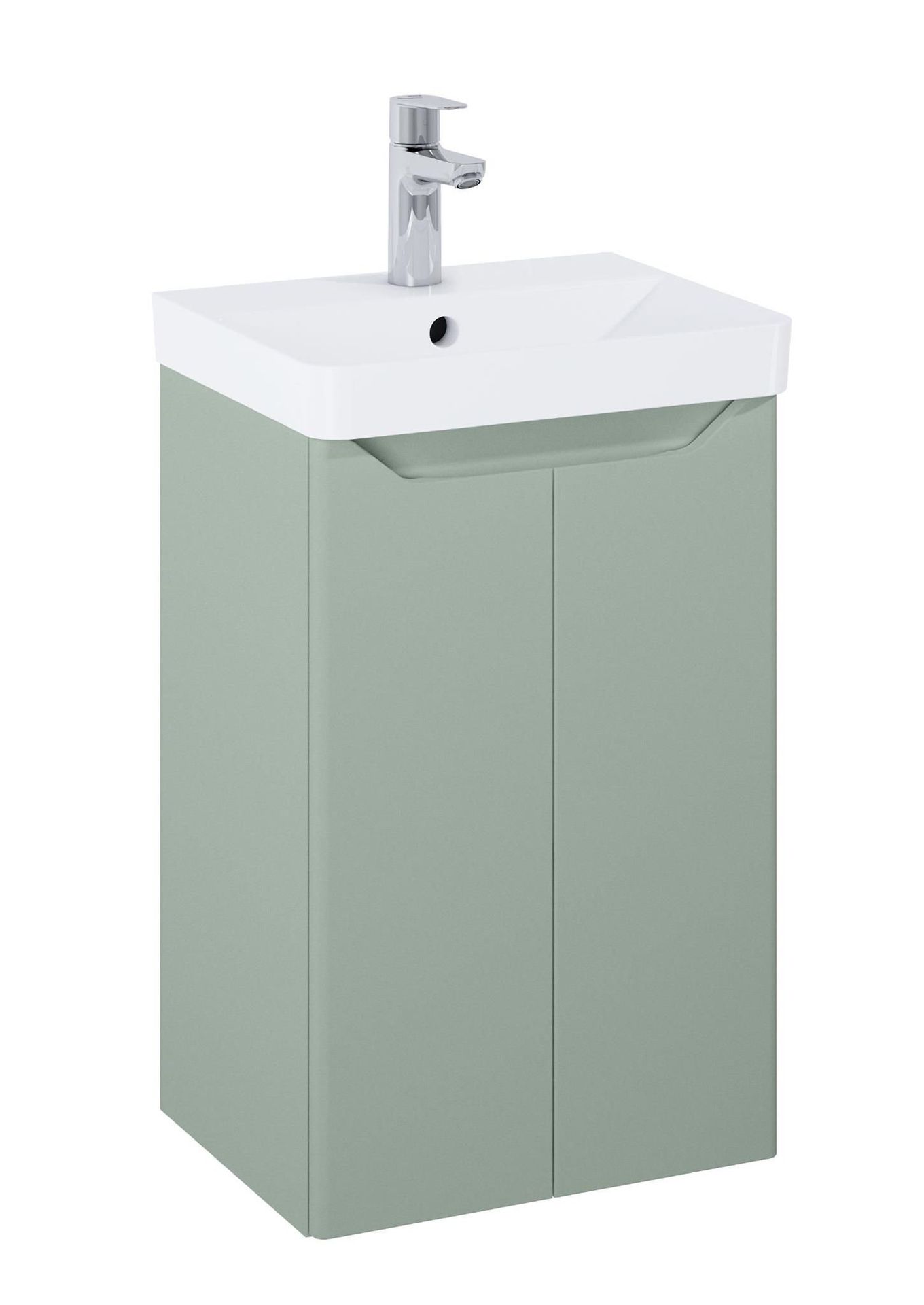 Szafka łazienkowa z umywalką Elita Helo Compact 40 cm sage mat RE020400201470